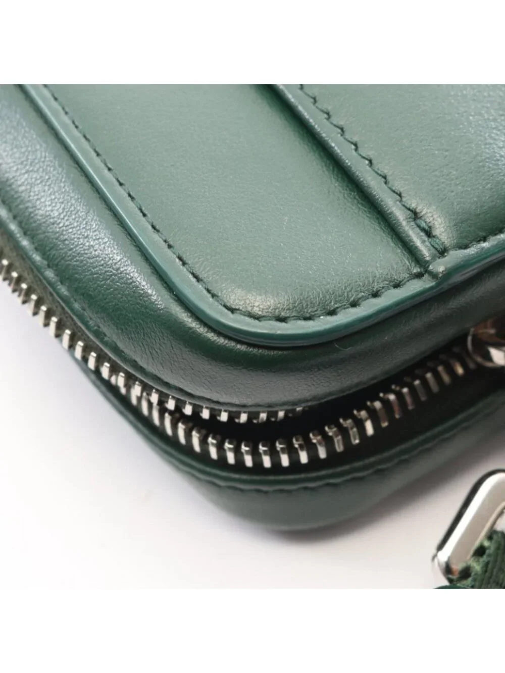 Dior Shoulder Bag World Tour Messenger Pouch Oblique Green Leather